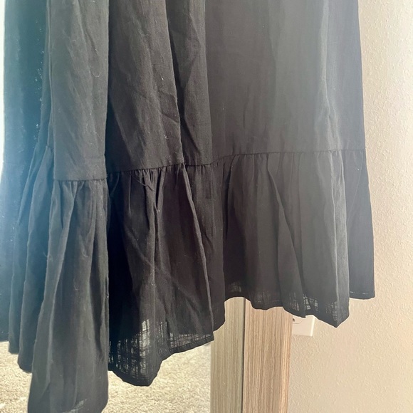 NWOT Black Ruffle Trim Cami Dress - Picture 4 of 5